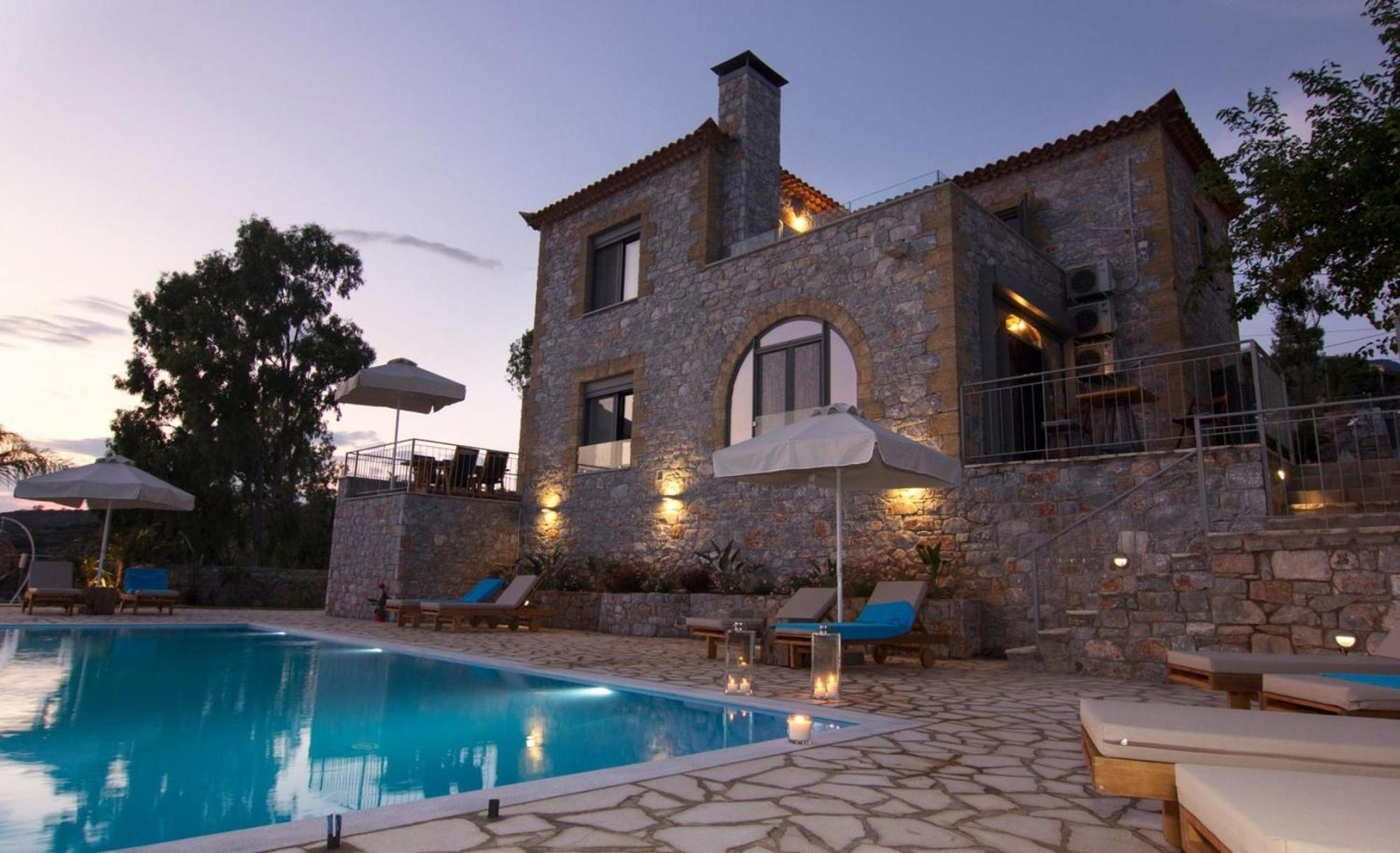 Irini Villa By Elrin Villas Mani Neokhorion  Экстерьер фото