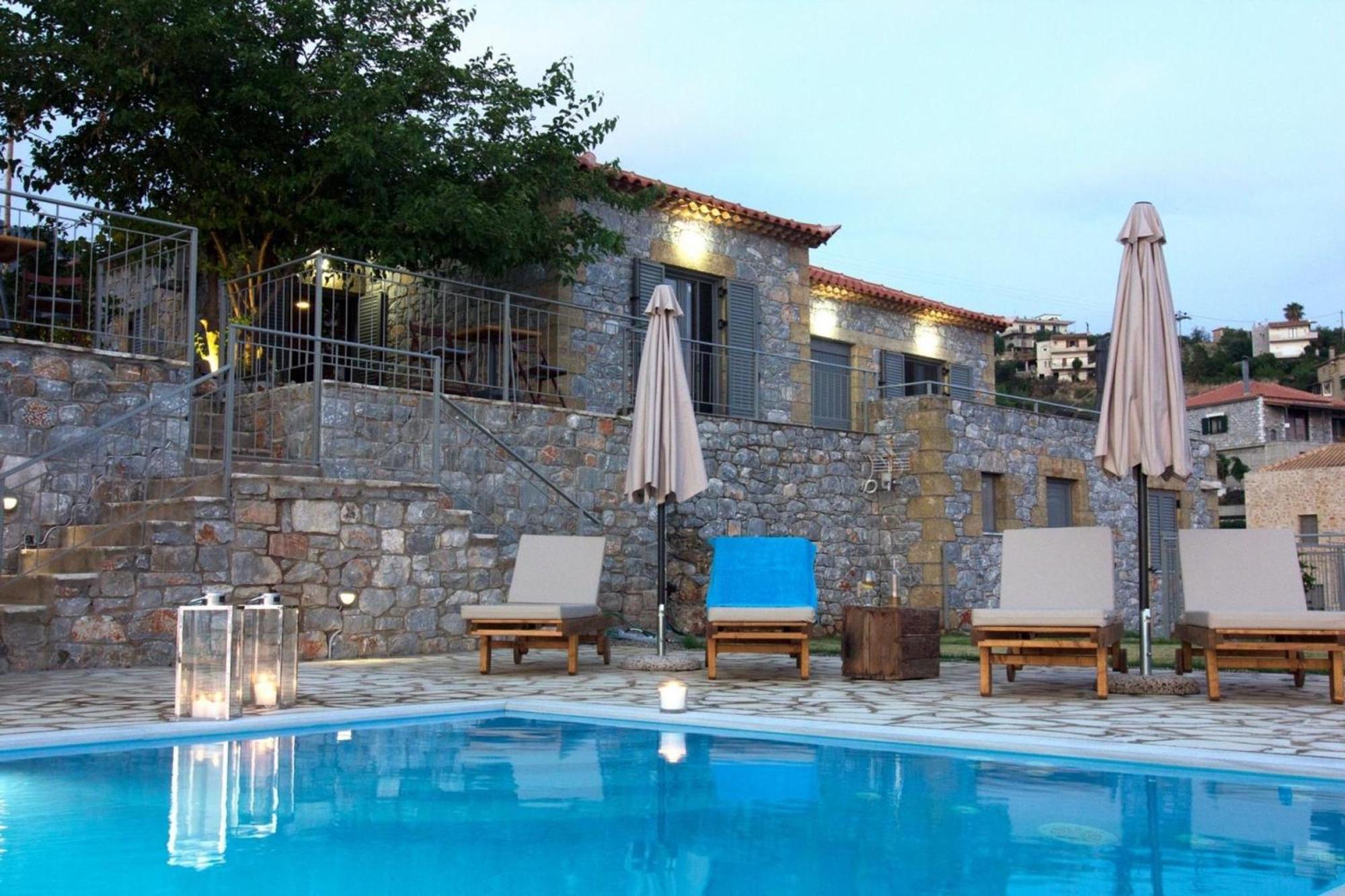 Irini Villa By Elrin Villas Mani Neokhorion  Экстерьер фото
